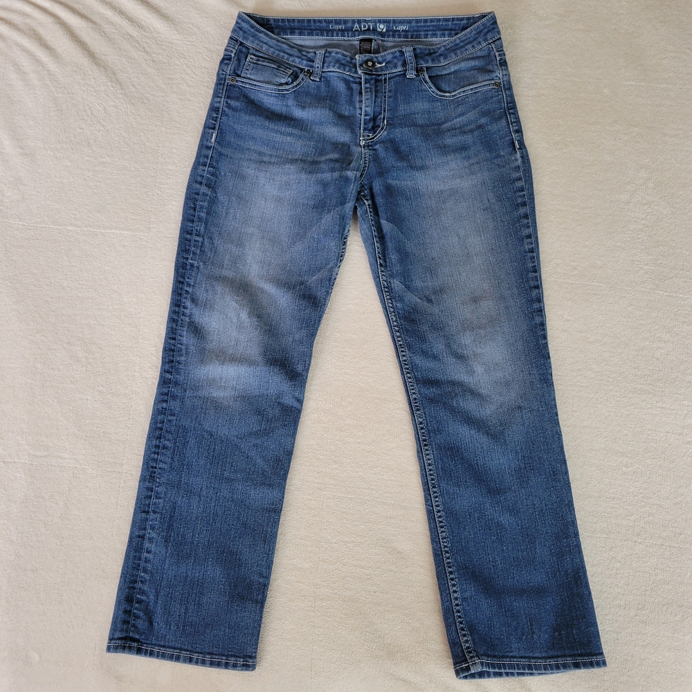 Women's APT 9 Blue Capri Jeans - Picture 1 of 8
